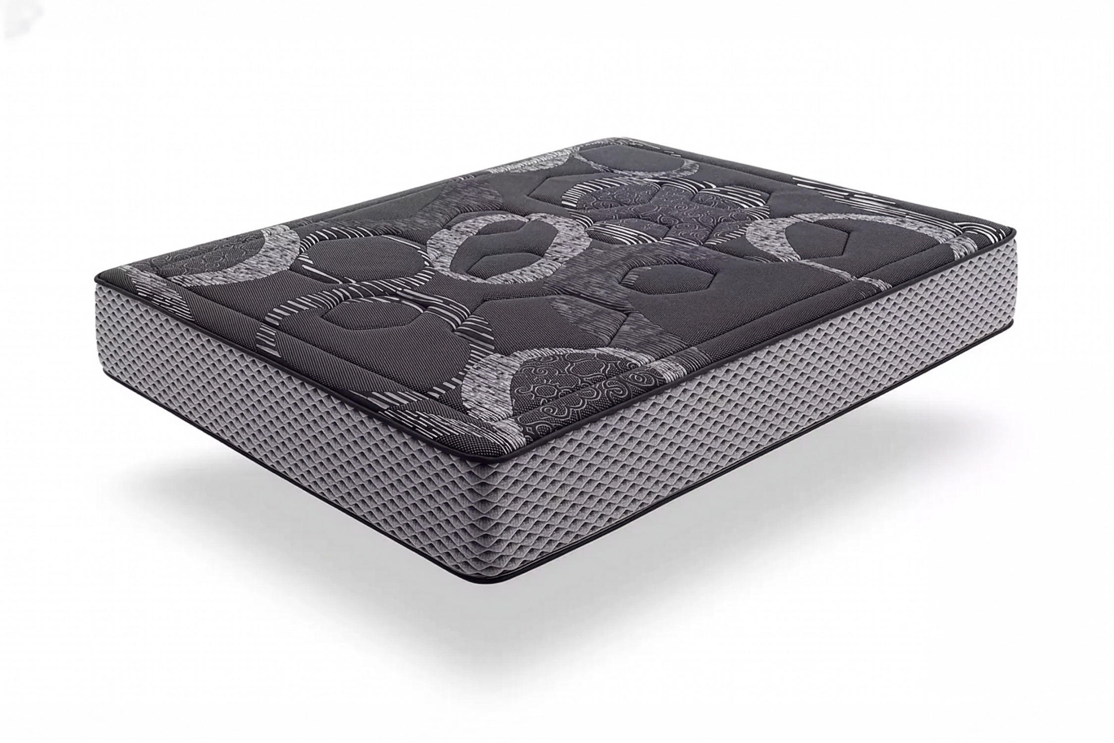 MATRATZE Titanium Black Multizone - 200X200 cm- Härtegrad H2/H3 - Schwarz, Textil (200/200cm) - Moonia