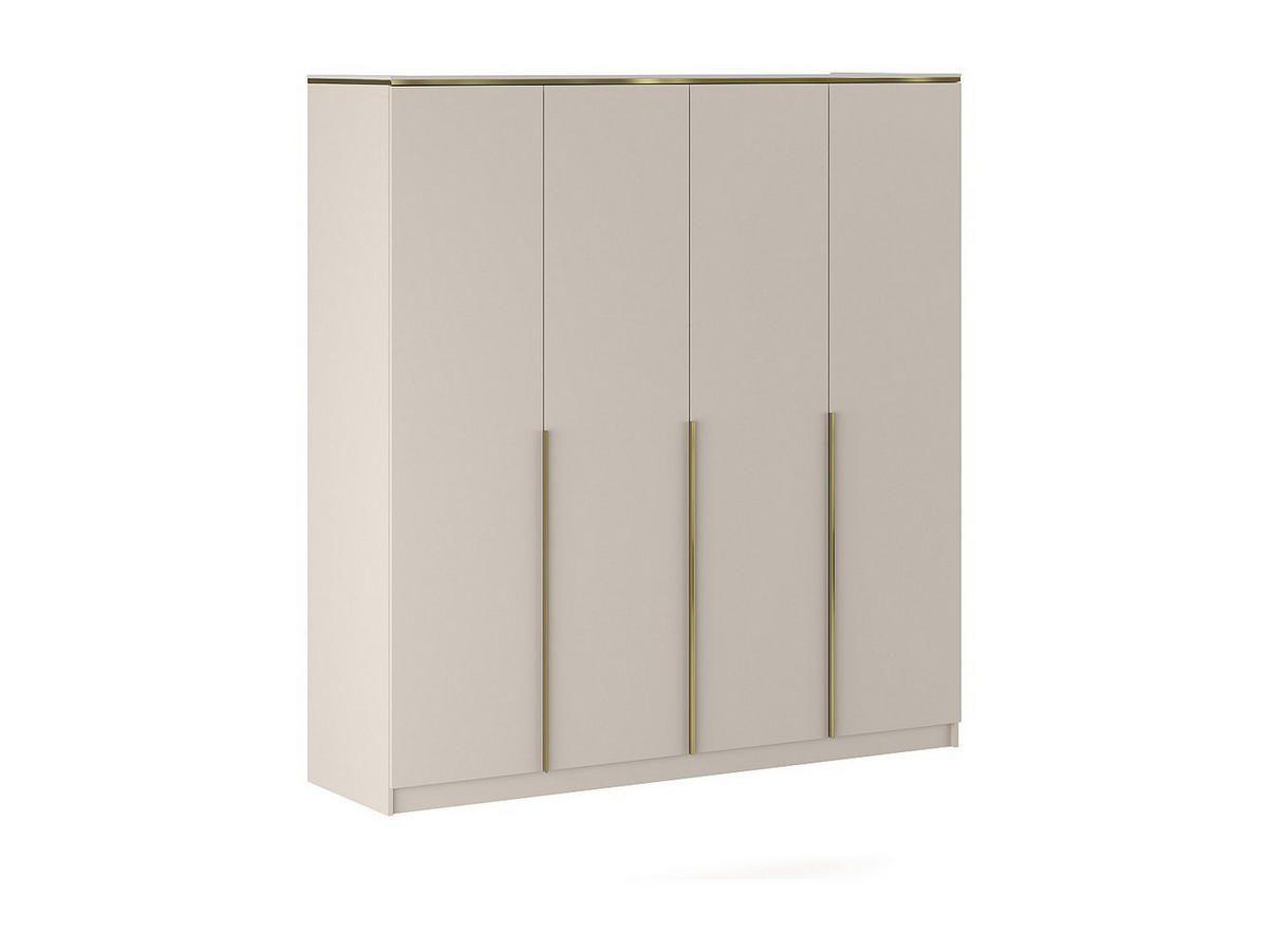 KLEIDERSCHRANK - 200 cm x 57.1 cm - Holz, Platte - Beige VUKIA - Beige, Holz (200/213/57.1cm) - Vente-Unique