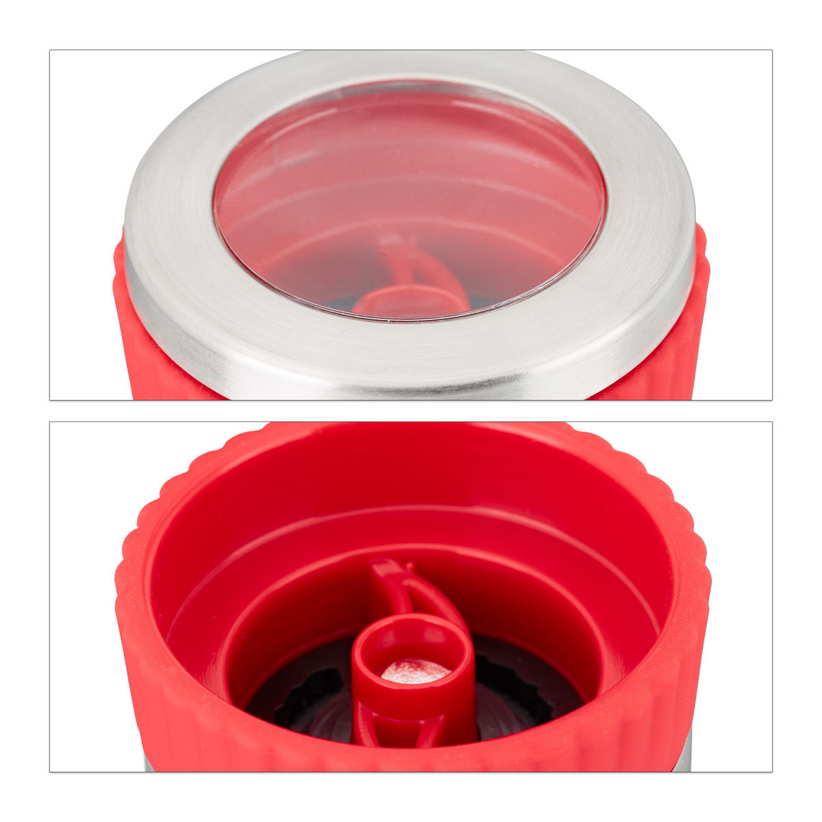 CHILIMÜHLE - Multicolor, Glas/Kunststoff (6.5/16/6.5cm) - Relaxdays