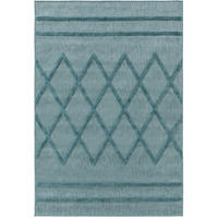 OUTDOORTEPPICH Bonte Türkis 160x230 cm - Türkis, Textil (160/230cm) - benuta Nest