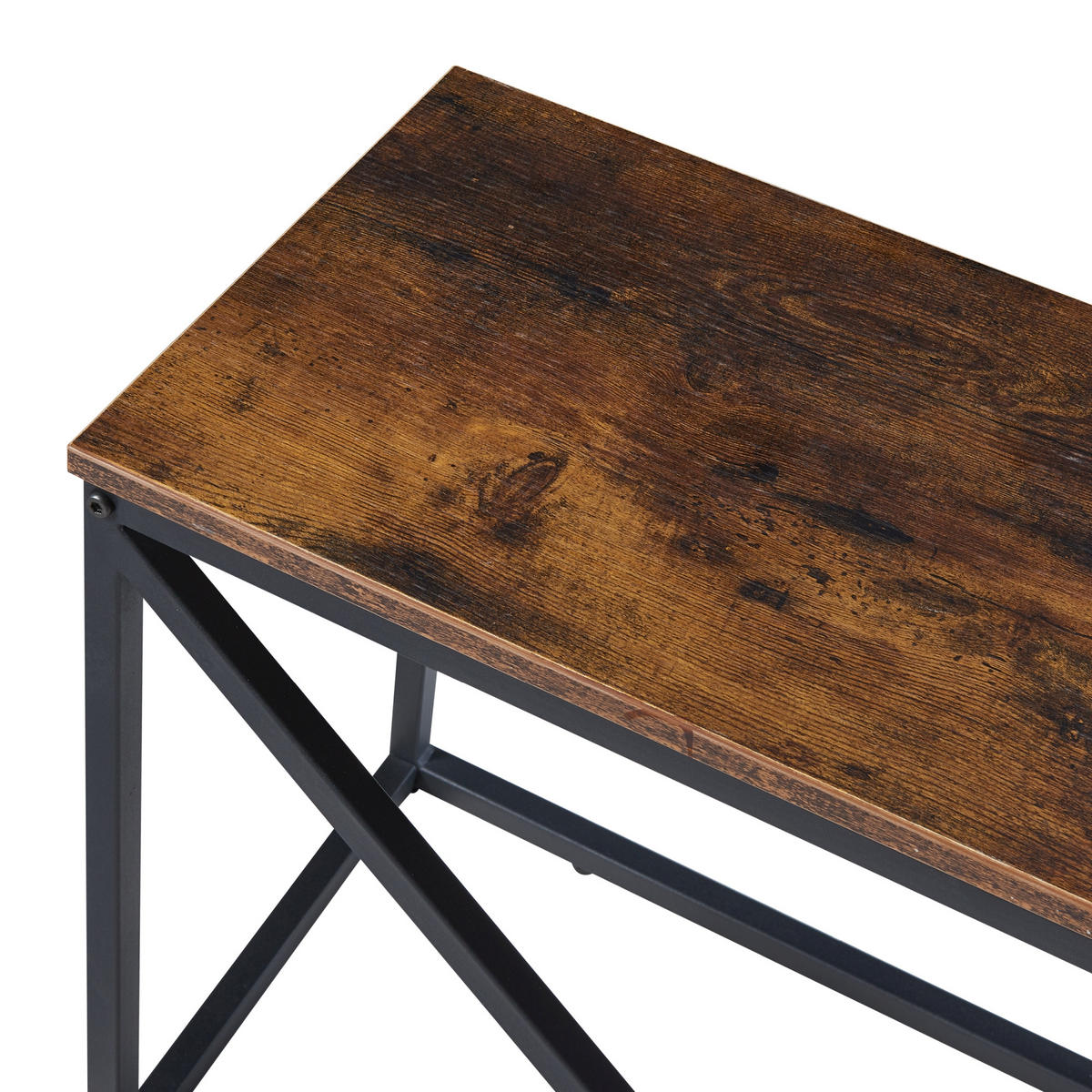 KAMINHOLZREGAL Vaasa - Schwarz, Metall (100/50/30cm) - [en.casa]