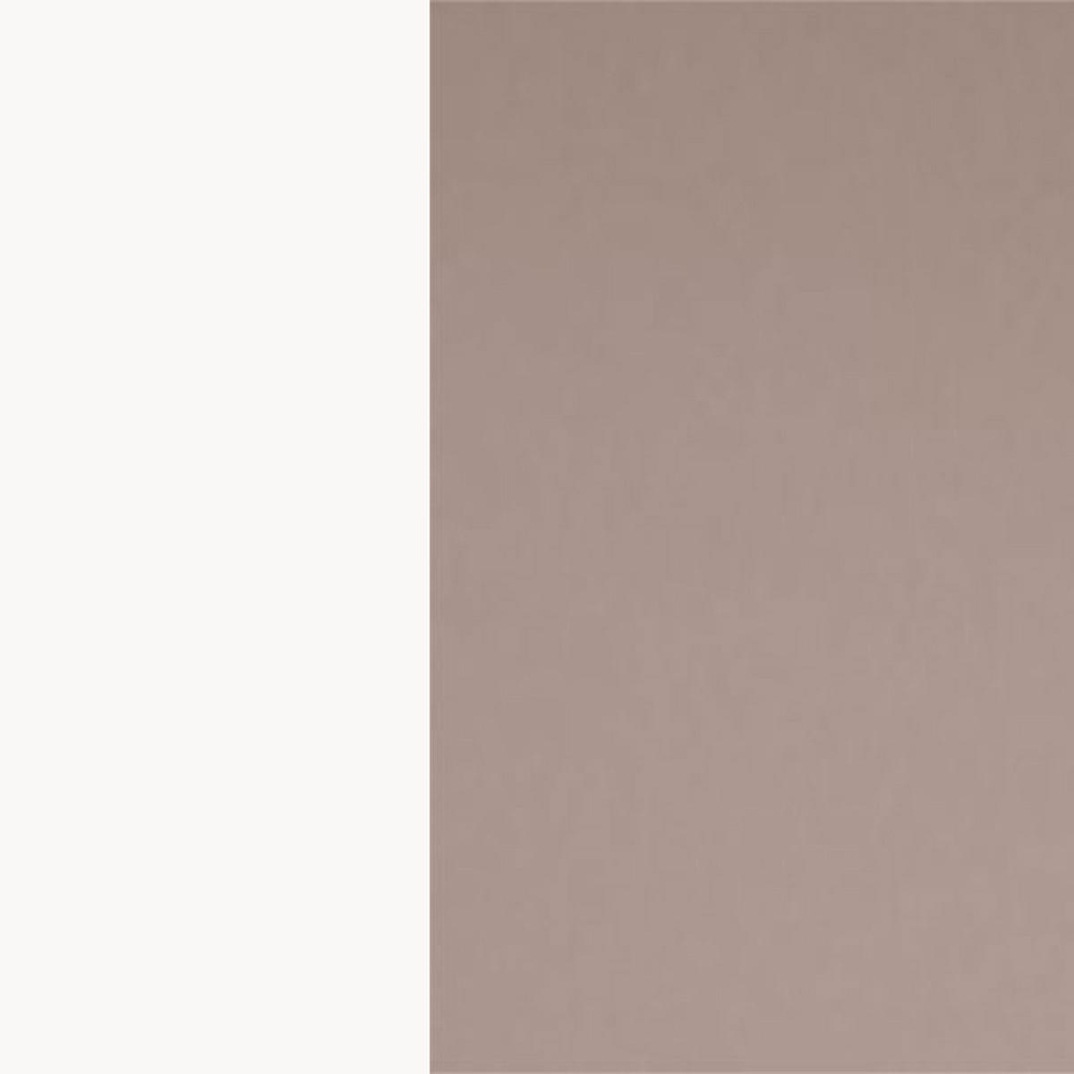 ECKHÄNGESCHRANK Bonn W14/60 weiß / rosé kupfer matt 60 / 60 / 96cm - Hellrosa/Weiß, Holz/Holzwerkstoff (60/96/60cm) - Feldmann-Wohnen