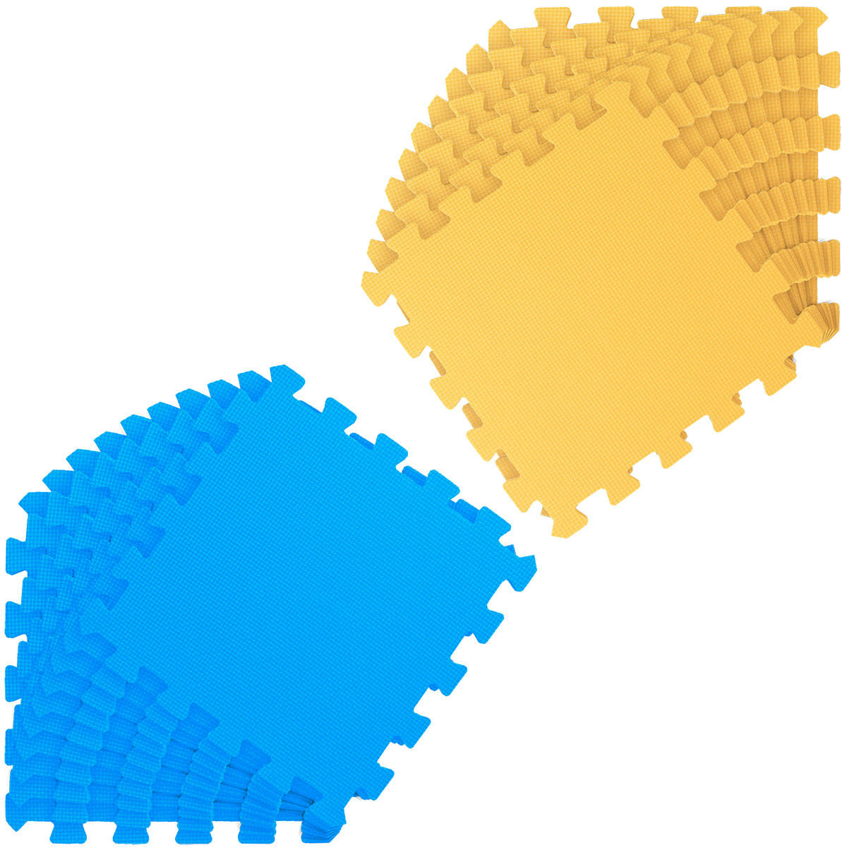 SPIELMATTE ab Null - 180/90/1 cm Puzzlematte Blau - Multicolor, Kunststoff (30/30cm) - Littletom