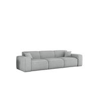 SOFA 3-sitzer Celes Premium In Artico - Hellgrau, Holzwerkstoff/Textil (218/73/90cm) - Fun Möbel