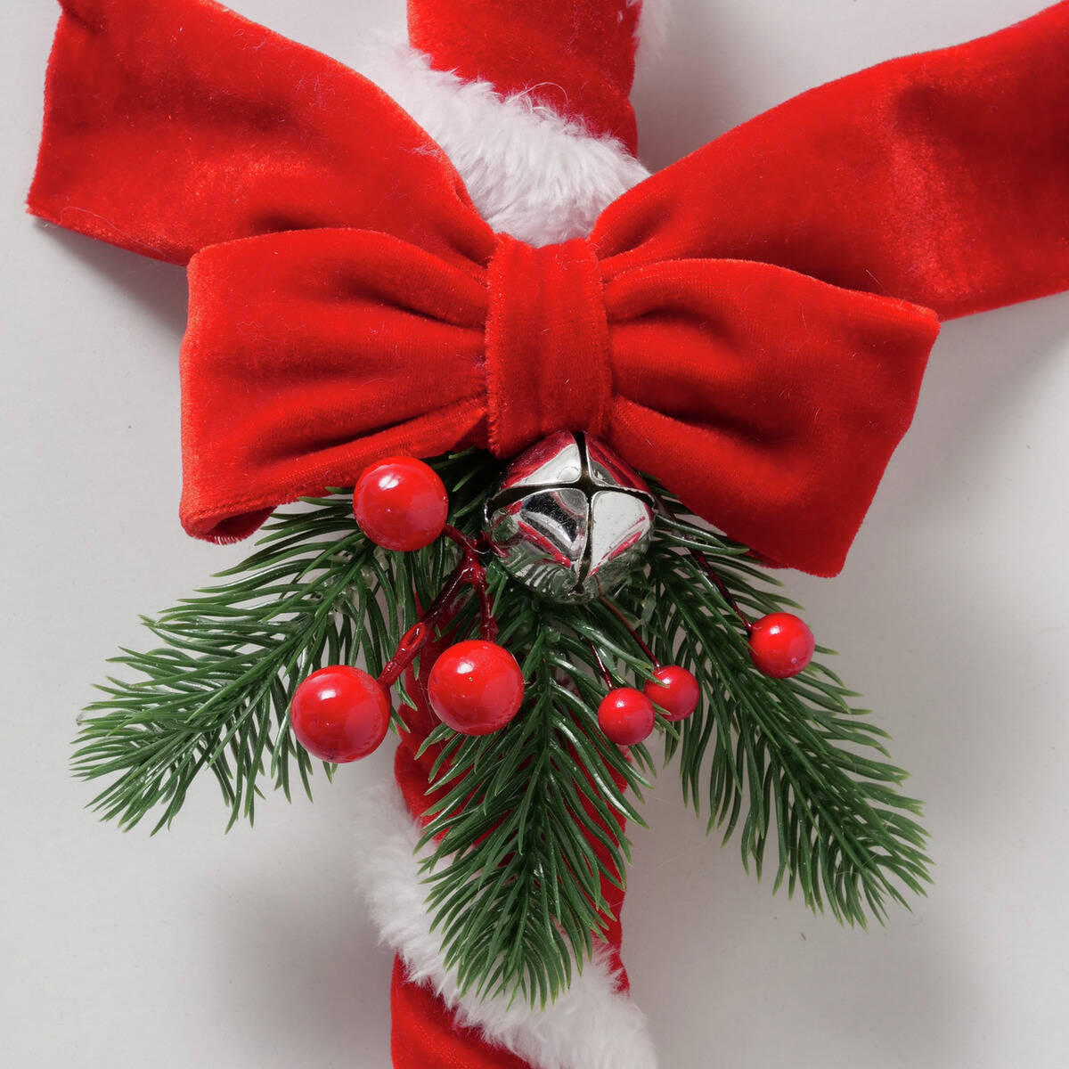 WEIHNACHTSDEKO Velvy 58 cm - Rot, Textil (27/58/6cm) - Boltze Home