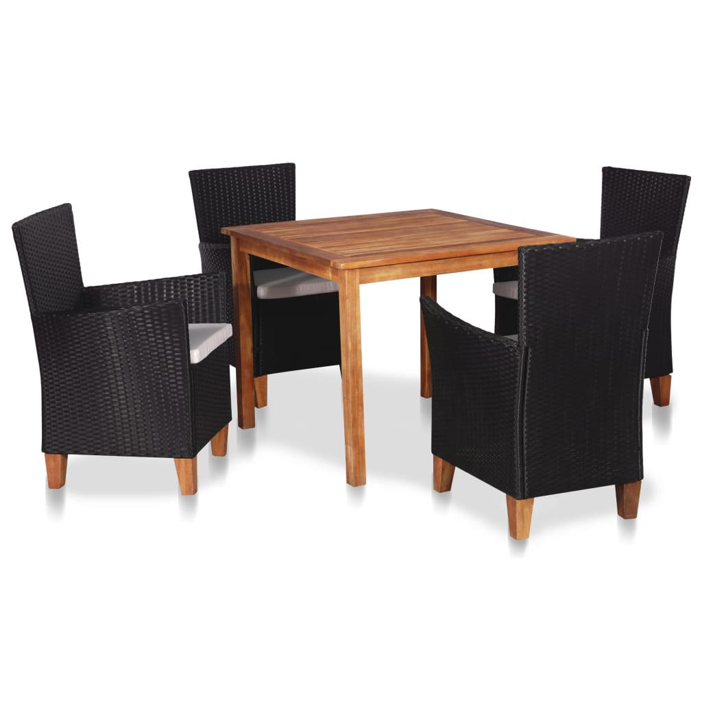 vidaXL Garten-Essgruppe Creme