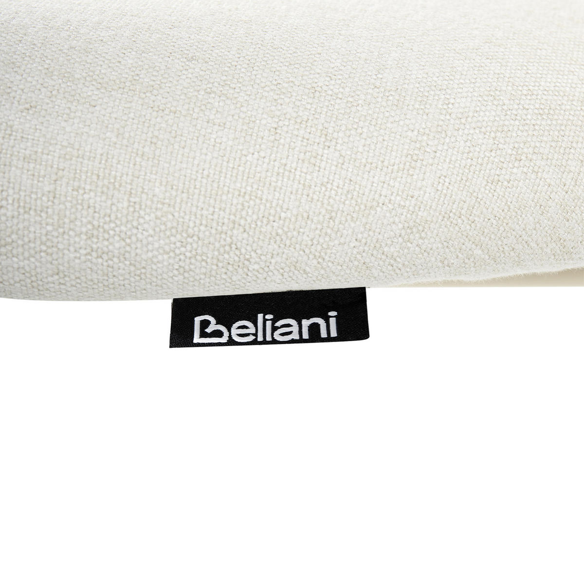 ESSZIMMERSTUHL 4er Set Stoff Cremeweiß Riley - Beige/Weiß, Textil/Metall (48/83/52cm) - Beliani