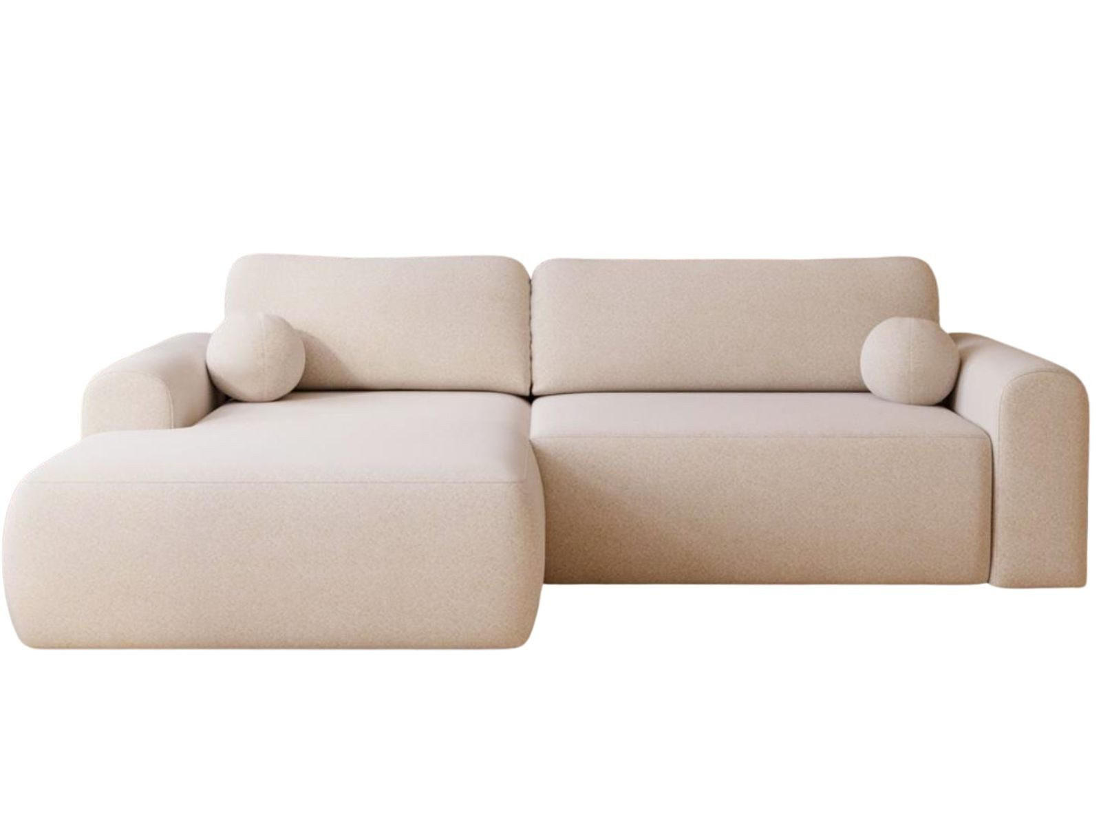 ECKSOFA creme links AURA - Creme, Holzwerkstoff (257/177cm) - Compleo24