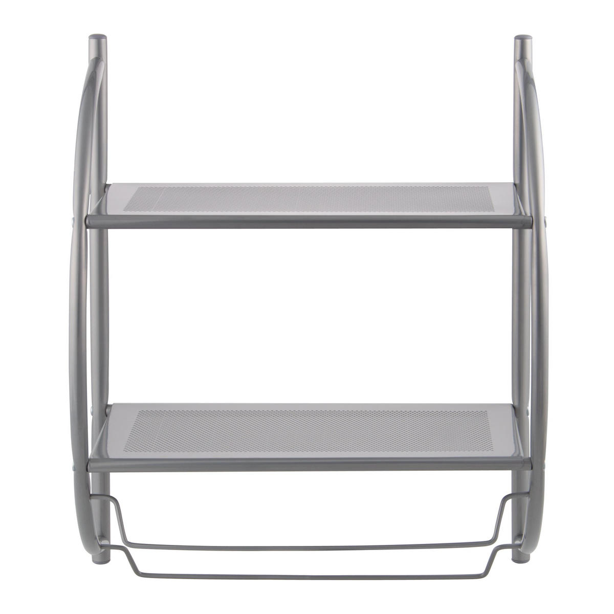 BADEZIMMERREGAL, grau, Metall - Grau, Metall (44.5/54.5/25cm) - bremermann