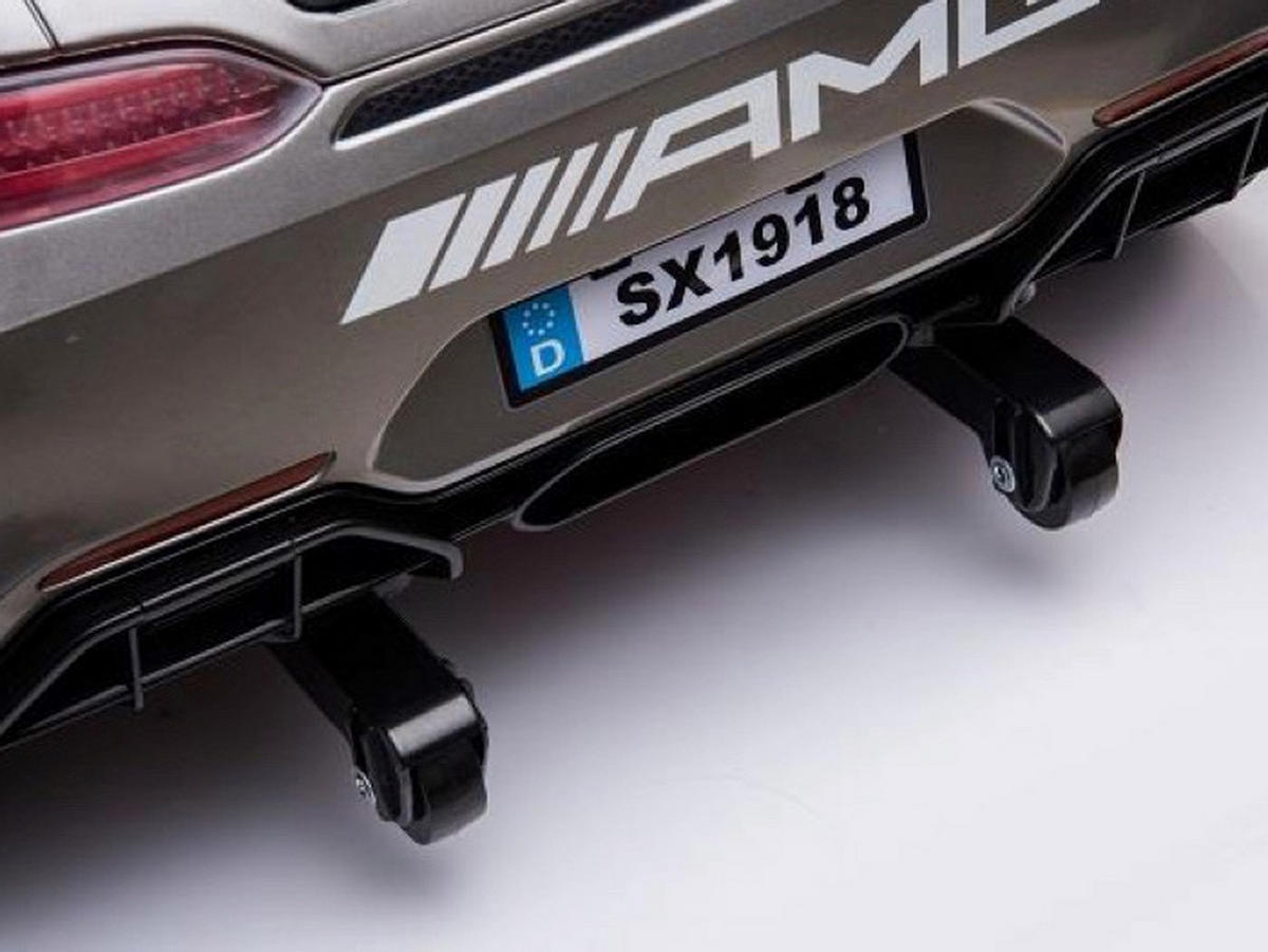 KINDER ELEKTROAUTO Mercedes GT 4 grau - Grau, Kunststoff (116/58/46cm) - TPFLiving