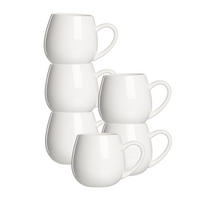 KAFFEEBECHER Bari weiß 450 ml 6er Set - Weiß, Keramik (0.45L) - Ritzenhoff Breker