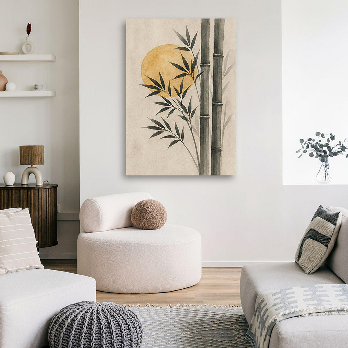 LEINWANDBILD Zen und Orientalisch 40x60cm - Beige, Textil (40/60cm) - Feeby