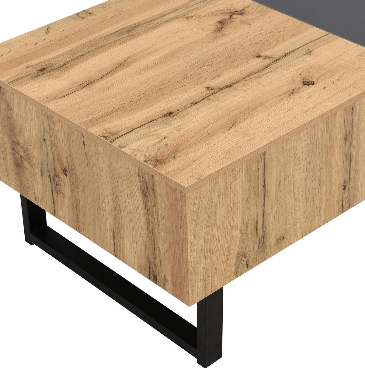 COUCHTISCH aus Spanplatte 100x40x55 cm in Natur mit Stauraum - Naturfarben, Holzwerkstoff (100/40/55cm) - Modfu