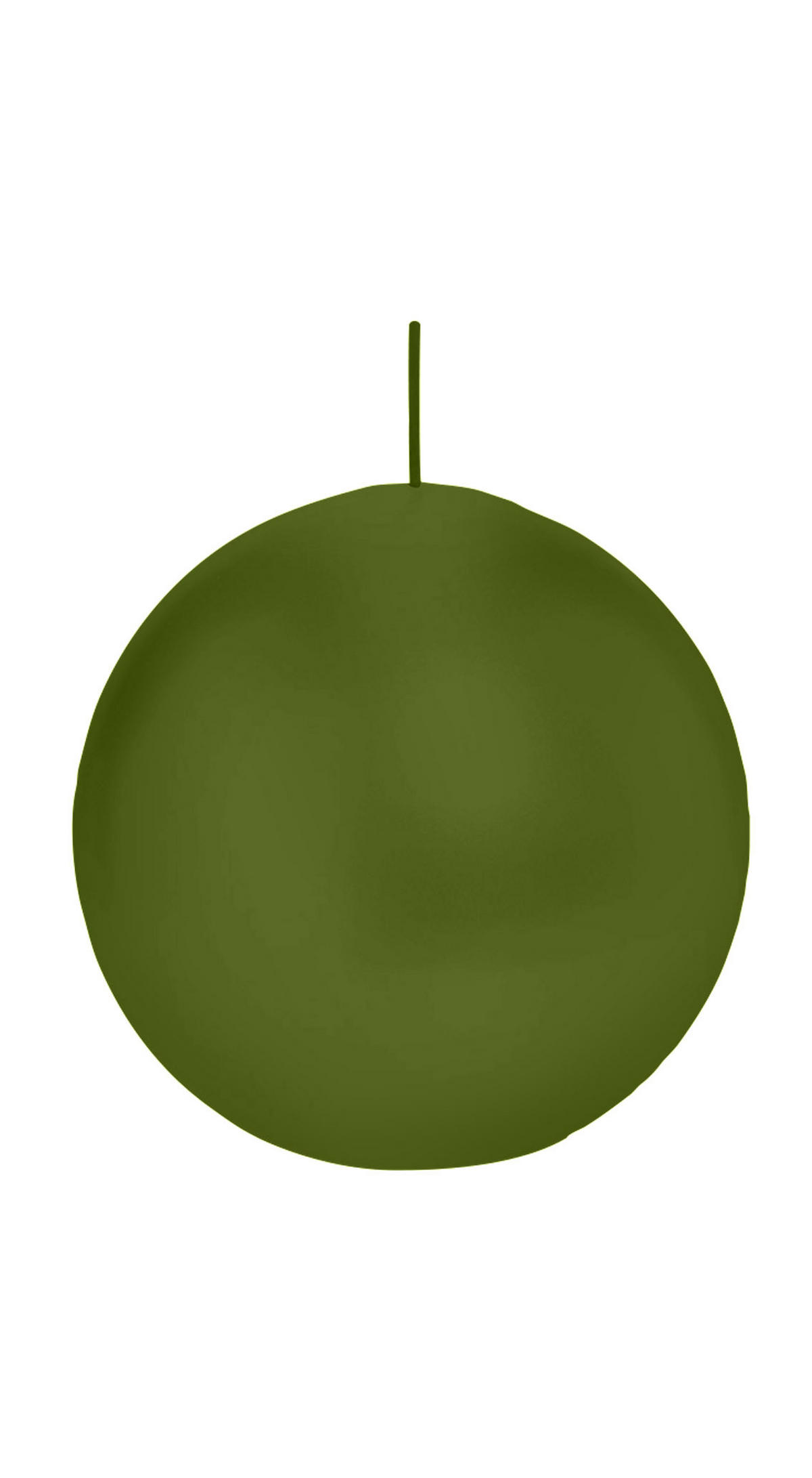 KUGELKERZEN Olive Ø 100 mm, 6 Stück - Olivgrün, Paraffin (10/10/10cm) - Wiedemann Kerzen