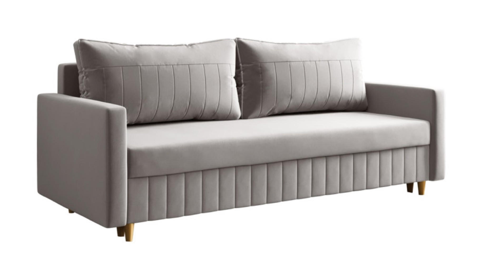 SITZSOFA Grau MARO Mit Schlaffunktion - Grau, Textil (217/92/85cm) - Sepro Meble
