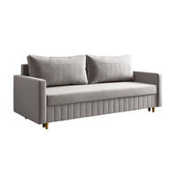 SITZSOFA Grau MARO Mit Schlaffunktion - Grau, Textil (217/92/85cm) - Sepro Meble