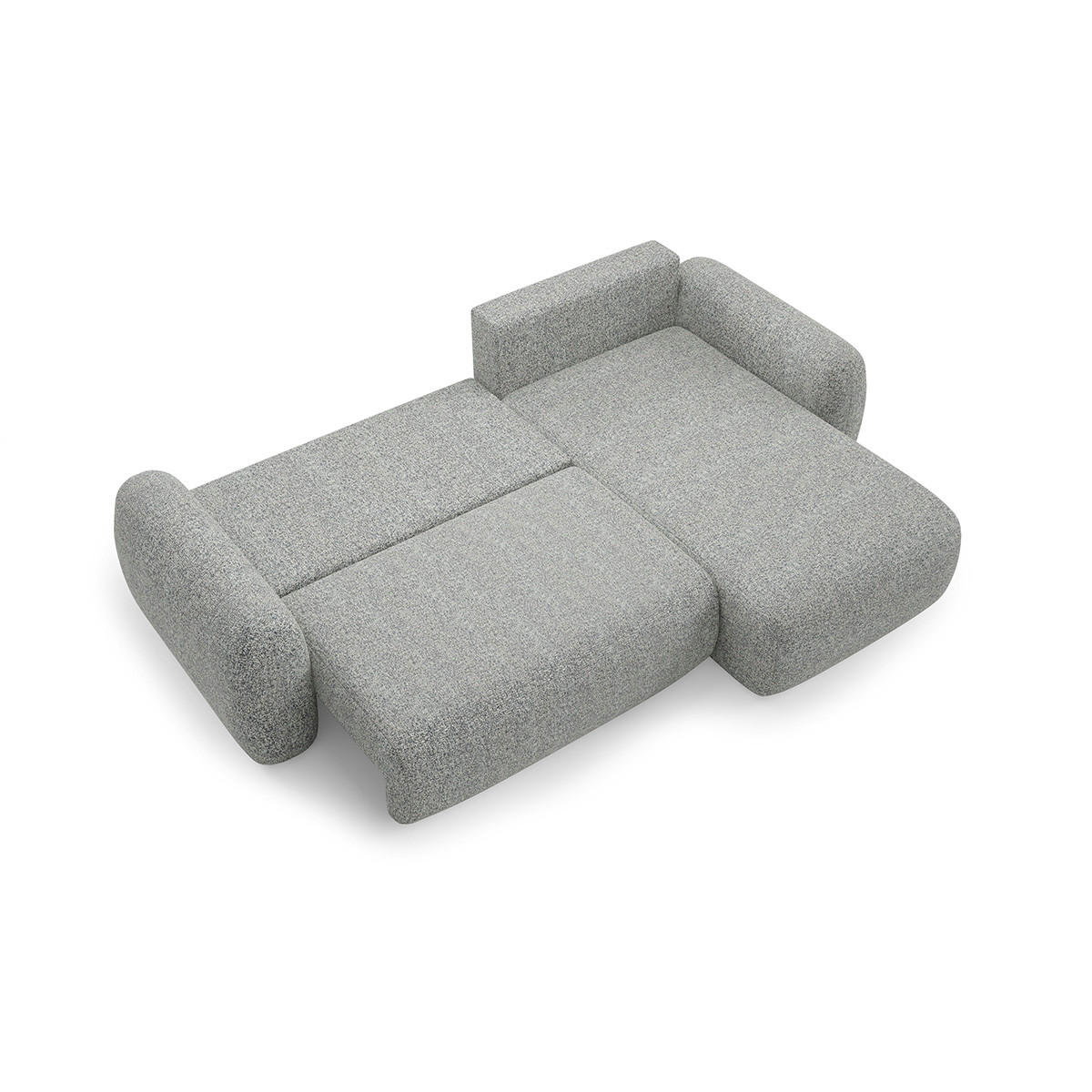 ECKSOFA Carmela 3 Sitzplätze Grau - Grau, Holz (304/190cm) - Petits-meubles