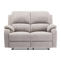 RELAXSOFA - 2 Personen - stoff - hellgrau Brody - Hellgrau, Textil (148/99/98cm) - Vente-Unique