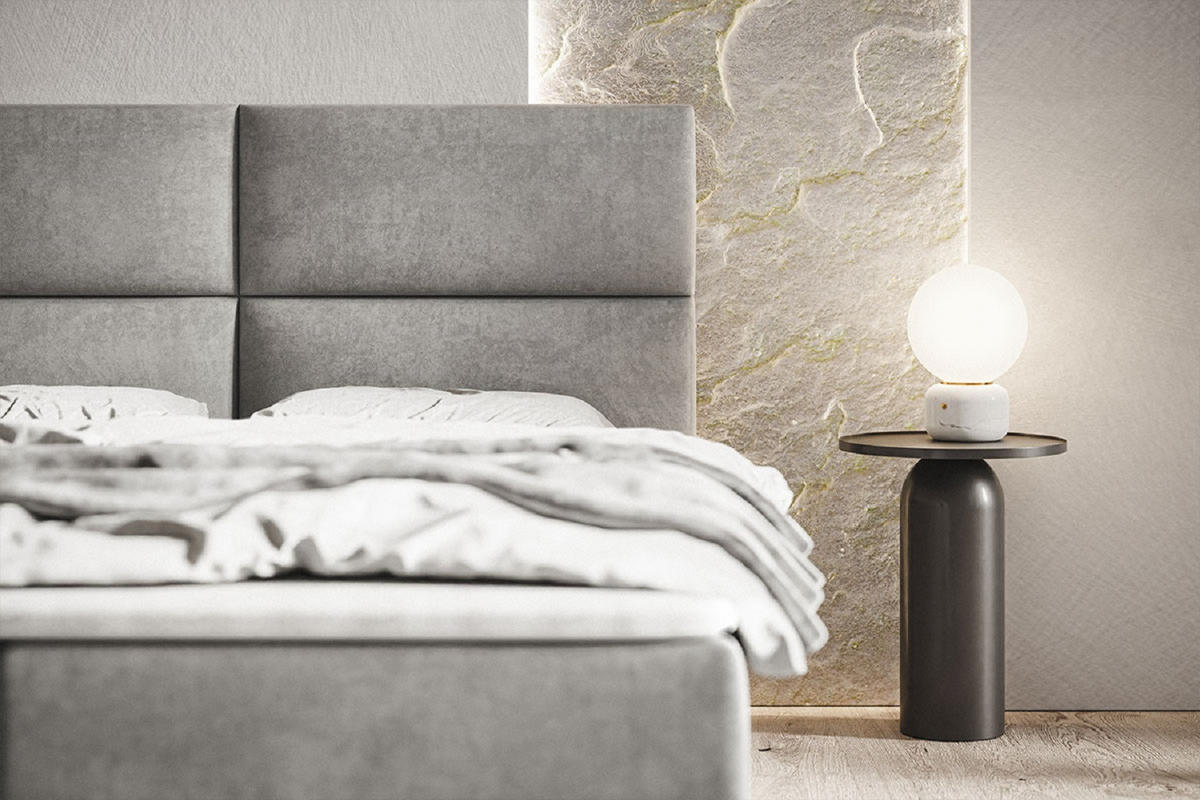 BOXSPRINGBETT mit Matratze 140x200 Coral, Samt, Bettkasten, Schwarz - Schwarz, Holz/Textil (140/200cm) - Emporius