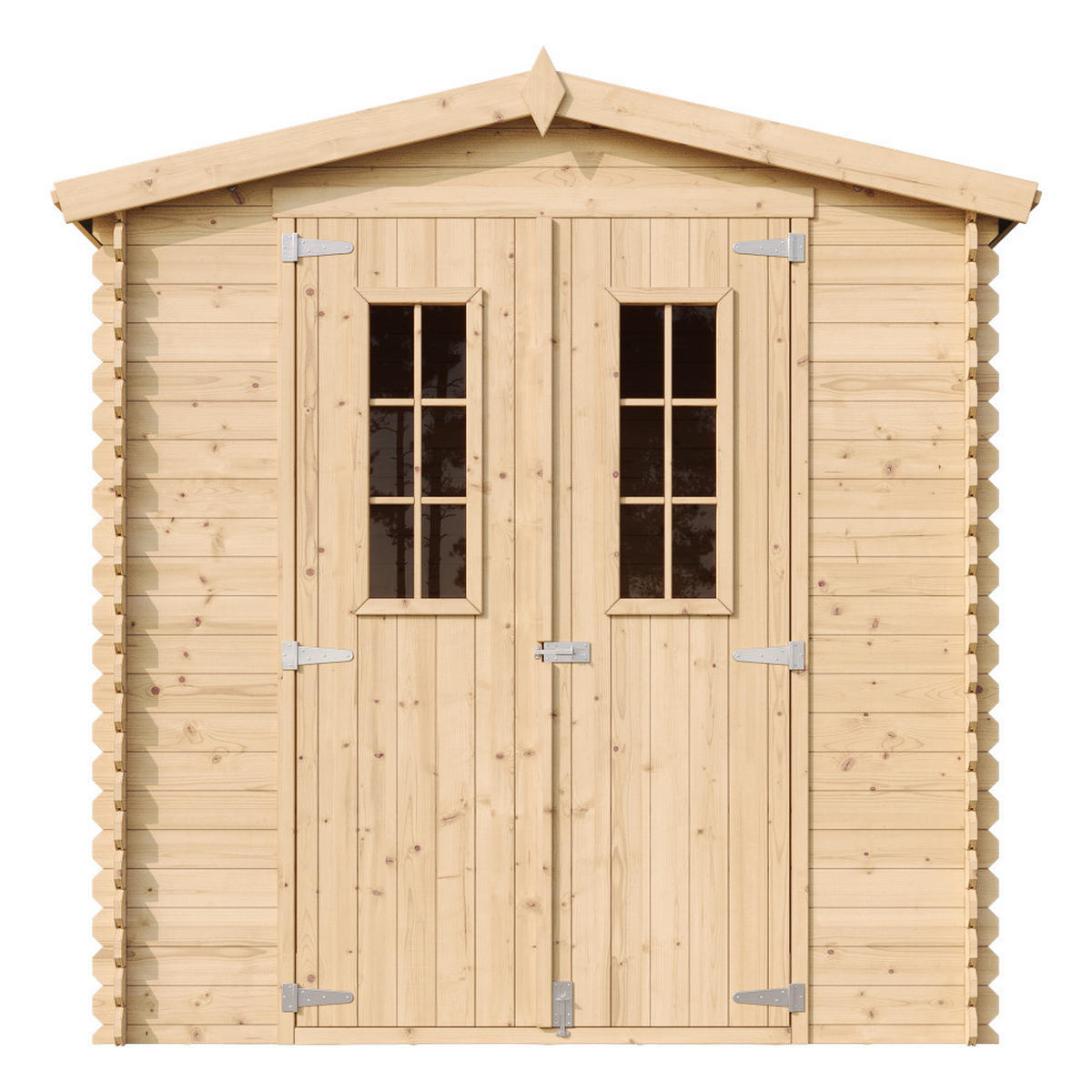 GARTENHAUS HOLZ - B216xL206xH216 cm/ 3.53 m2 - M343C - Beige, Holz (216/218/200cm) - Timbela