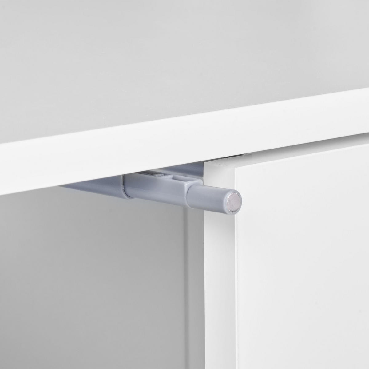 WASCHBECKENUNTERSCHRANK 80 cm Weiß Nubes - Weiß, Holzwerkstoff (80/74/35cm) - Beliani