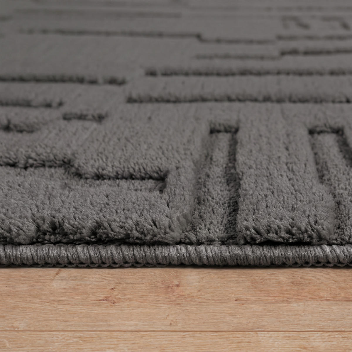 HOCHFLORTEPPICH 160/220 cm Tokio 476 - Anthrazit, Textil (160/220cm) - Paco Home