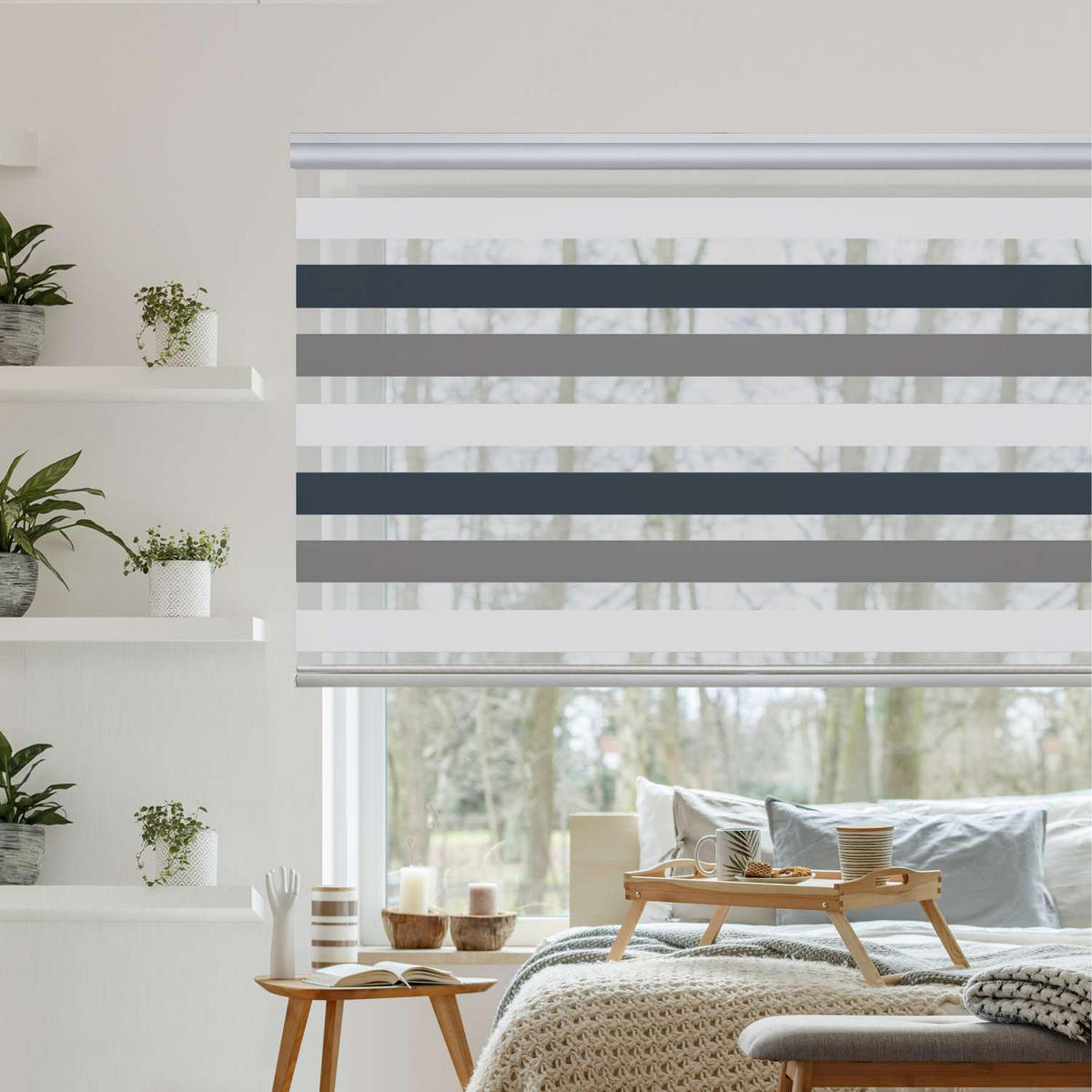DOPPELROLLO Dreifarbig 80x250 cm - Multicolor, Kunststoff (80/250cm) - STORESDECO