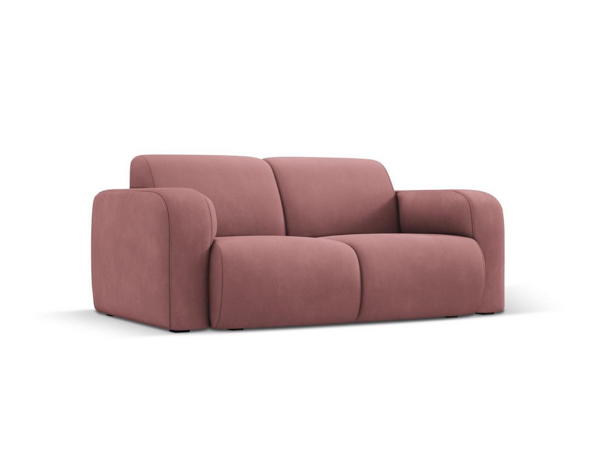 SOFA Molino aus strukturiertem Stoff rosa 2 Sitzplätze - Pink, Textil (95/72/170cm) - Micadoni