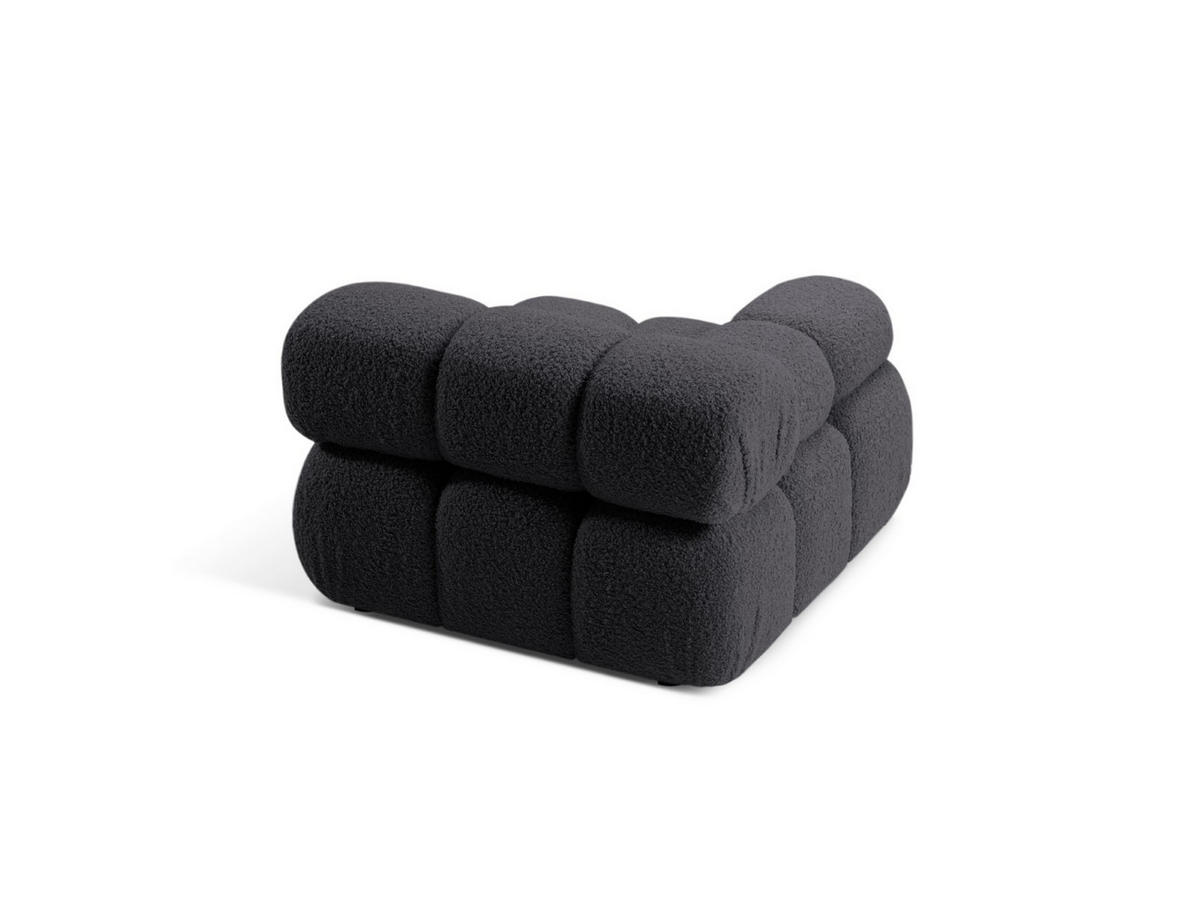 MODUL links Bellis aus Boucle graphit - Graphitfarben, Textil (94/70/94cm) - Micadoni