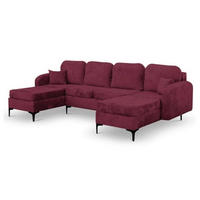 ECKSOFA Bordeaux VENI U Groß - Multicolor, Textil (294/172cm) - Sepro Meble