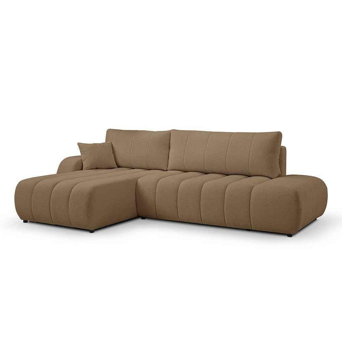 ECKSOFA BALOA Braun - Braun, Textil (276/88/176cm) - Pillovely