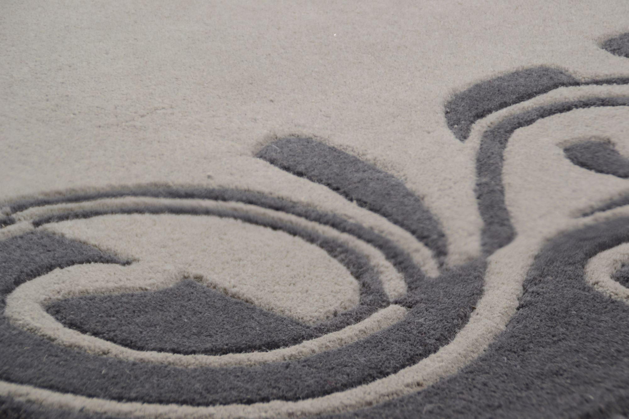 HANDTUFTTEPPICH Hawai 160x230 cm - Grau, Textil (160/230cm) - THEKO