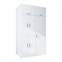 WASCHMASCHINENSCHRANK DORA-II 130cm Breit, 230cm Hoch - Weiß, Holzwerkstoff (130/230/73.8cm)