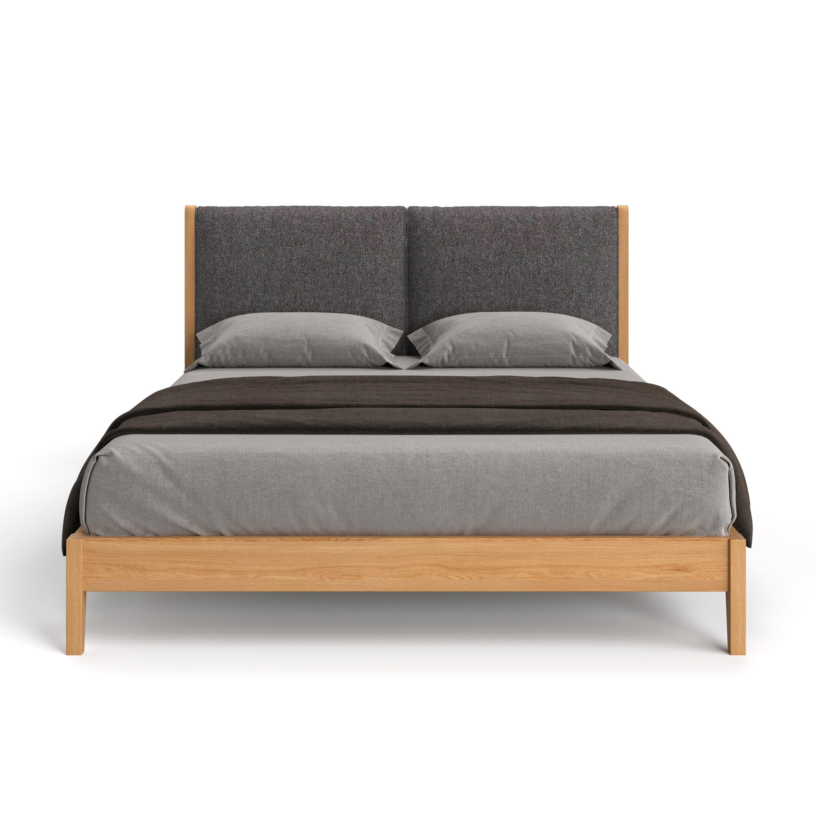 MASSIVHOLZBETT Vena aus Eiche 180x200 cm - Eichefarben/Braun, Holz (180/200cm) - Danzz