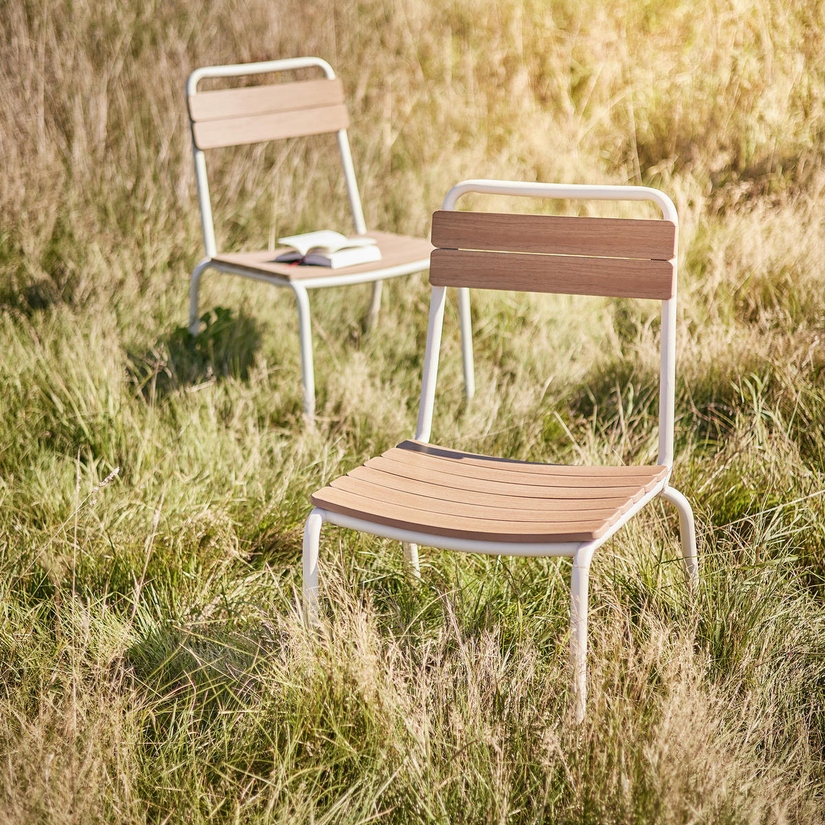 STAPELSTUHL (2er-Set) Tonka - Beige, Kunststoff/Metall (50/83/60cm) - Butlers