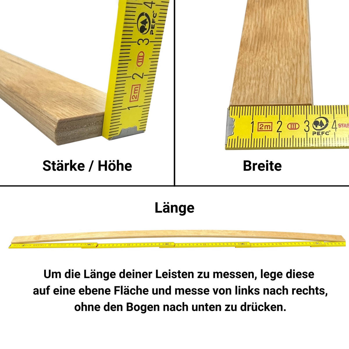 ERSATZ-FEDERHOLZLEISTEN aus Schichtholz im 5er Set passend für viele gängige Lattenroste - Eichefarben, Holz (3.4/70cm) - Betten-ABC