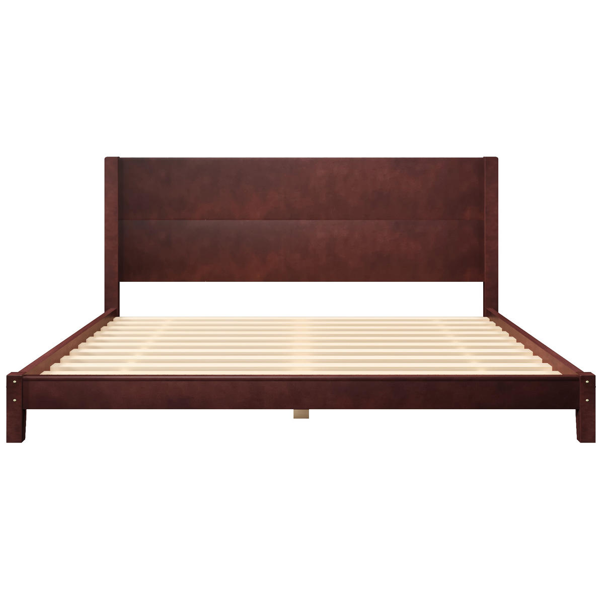 POLSTERBETT 180/200 cm Braun mit Kopfteil und Lattenrost - Braun, Holz (180/200cm) - Oxeza