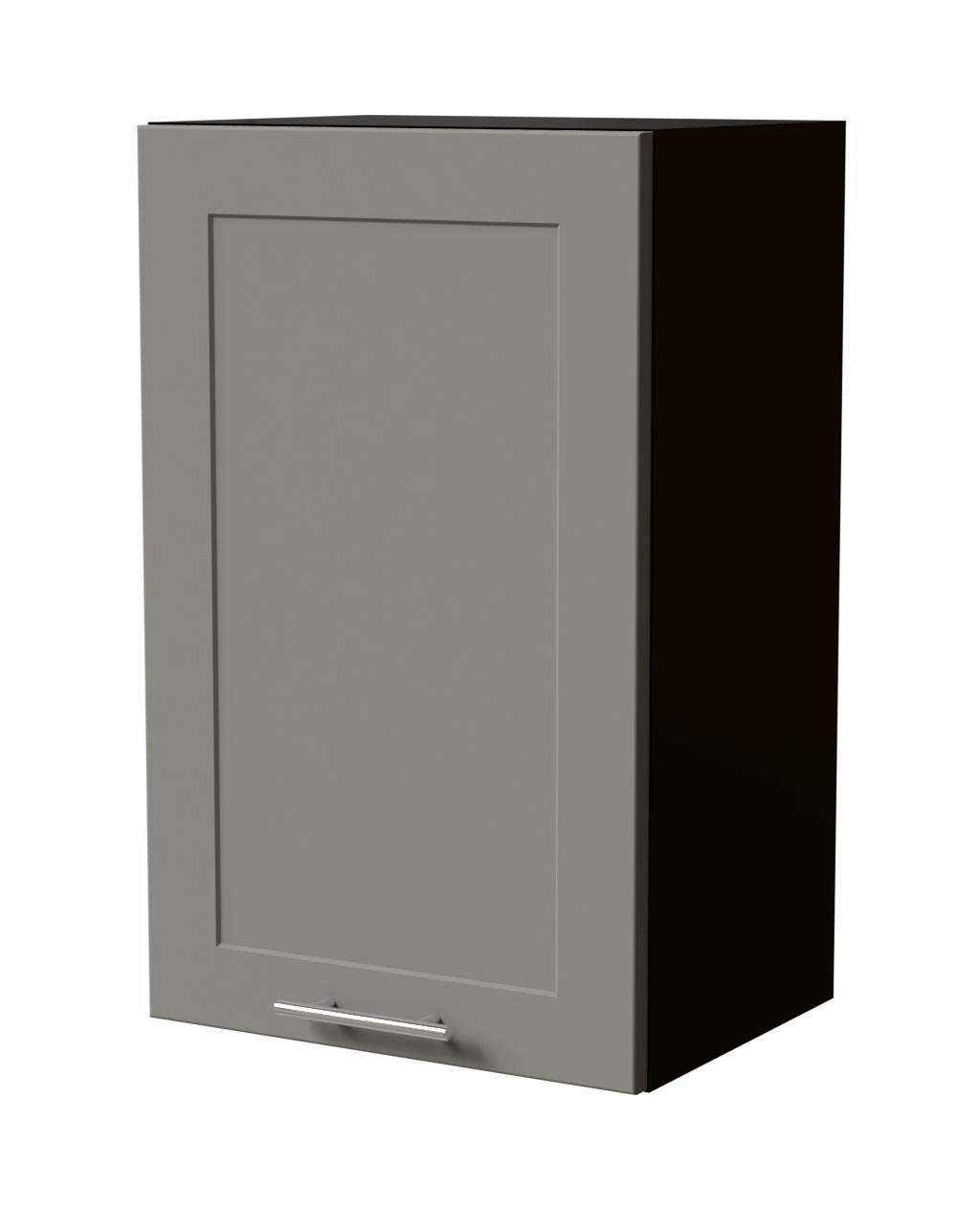 Feldmann-Wohnen Hängeschrank Grau, Schwarz 45x72x32.5 cm