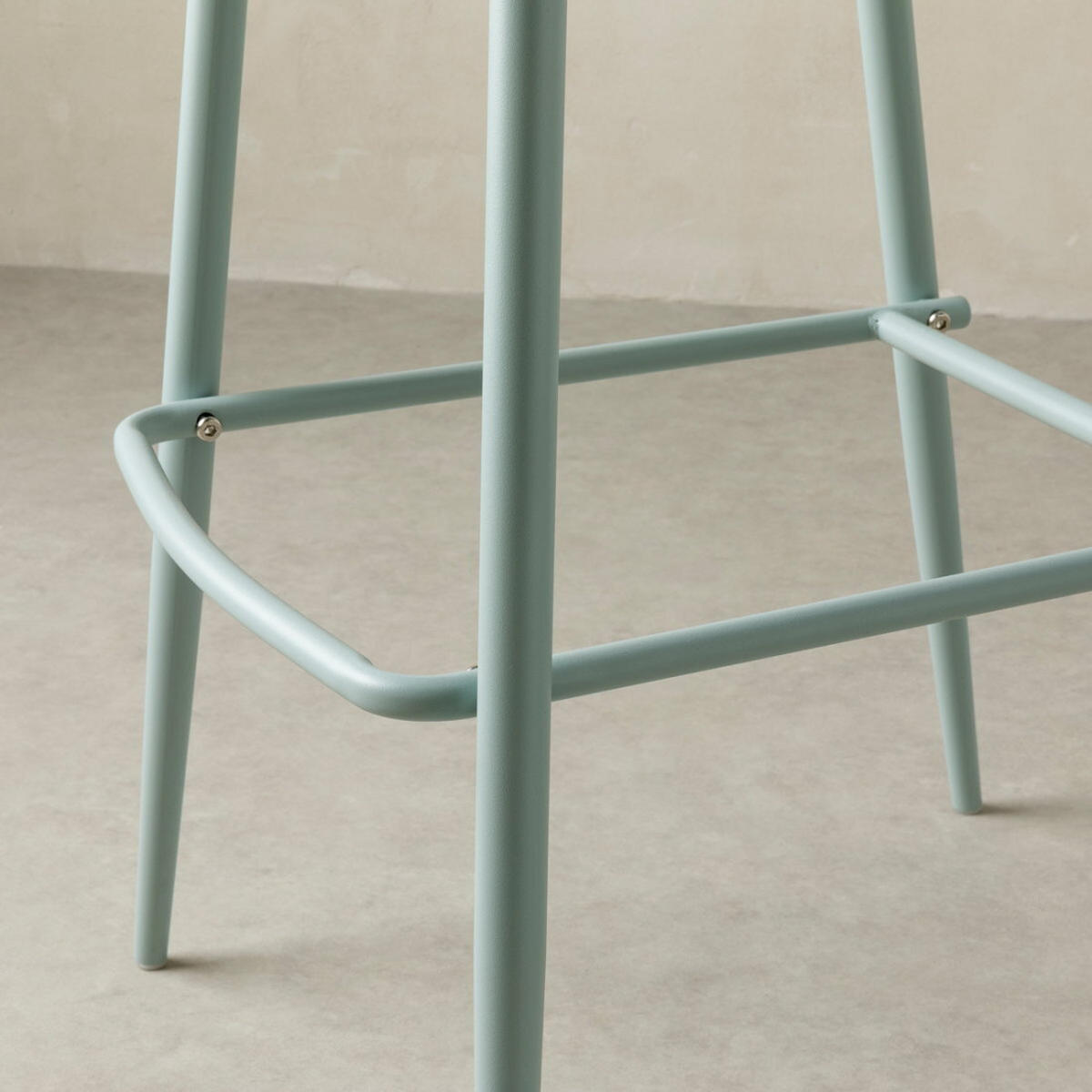 BARHOCKER Lein Grün 49.5 cm x 101.5 cm - Grün, Kunststoff (49/101/48cm) - Kenay Home