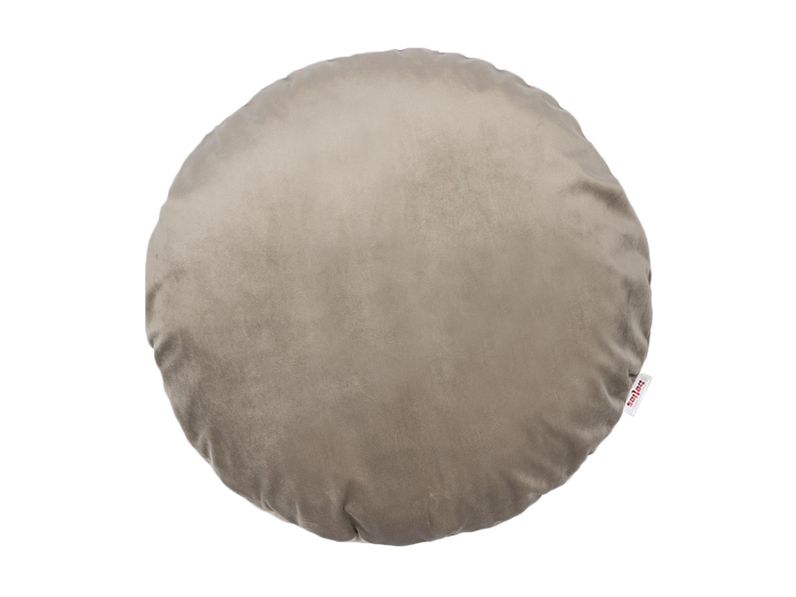KISSENHÜLLE Rund Samt&Sonders taupe 40 cm Ø - Taupe, Textil (40/40cm) - beties Heimtextil