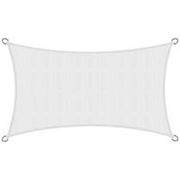 SONNENSEGEL SolVision HS9 200/400 cm rechteckig Weiß HDPE - Weiß, Kunststoff (400/200cm) - Sol Royal