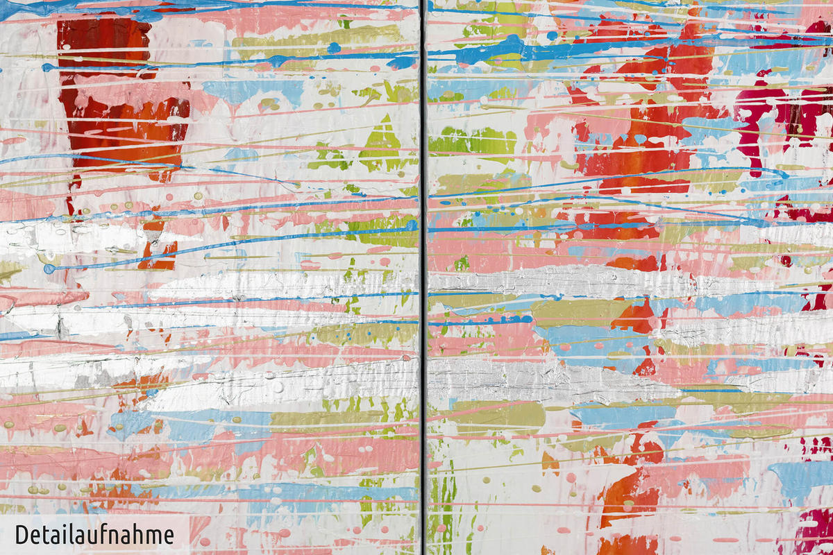 LEINWANDBILD 3-TEILIG Bunt 150/50 cm - Multicolor, Textil (150/50cm)