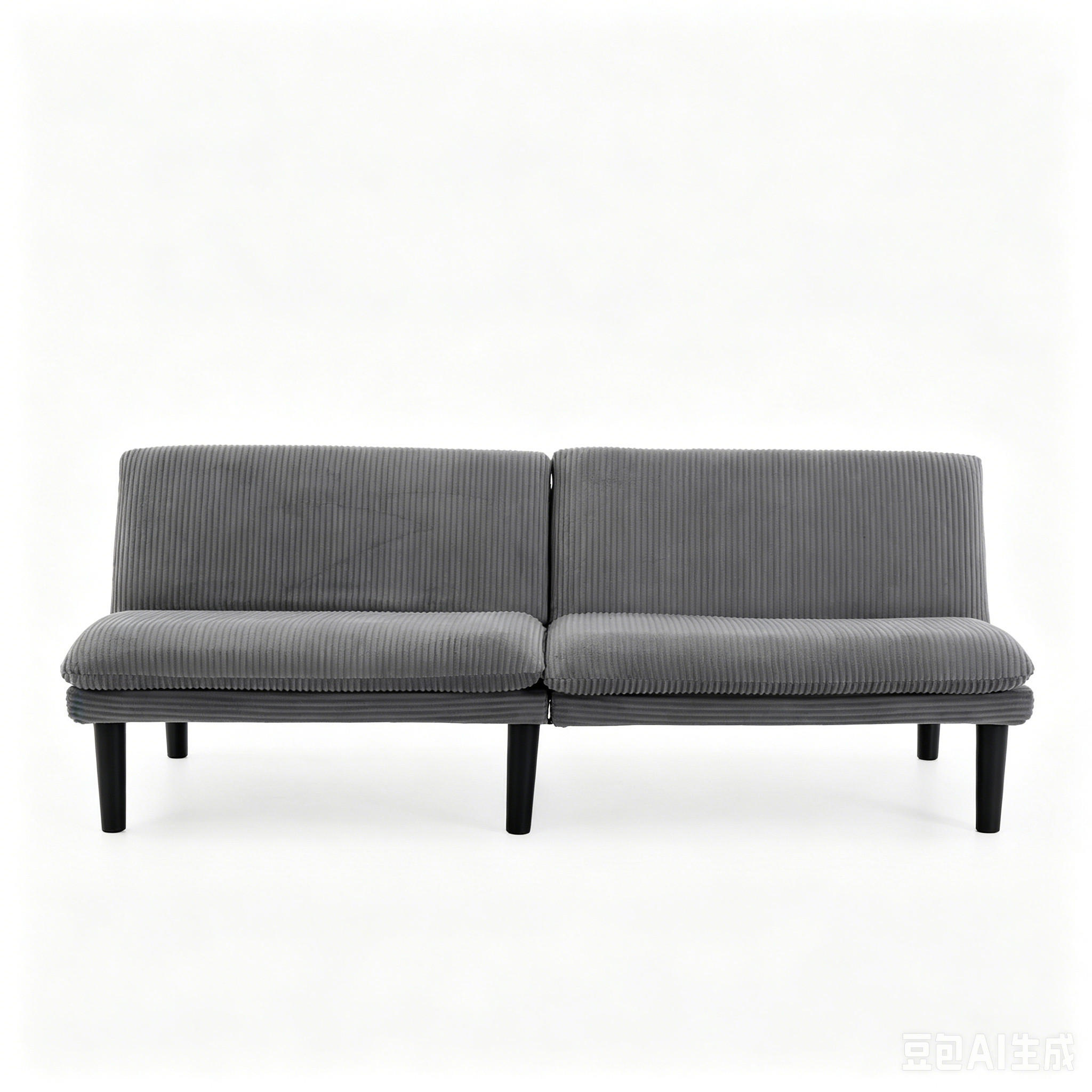 2-SITZER-SOFA aus Samt in Grau mit 3-fach verstellbarer Rückenlehne - Grau, Textil (84/67/167cm) - Modfu