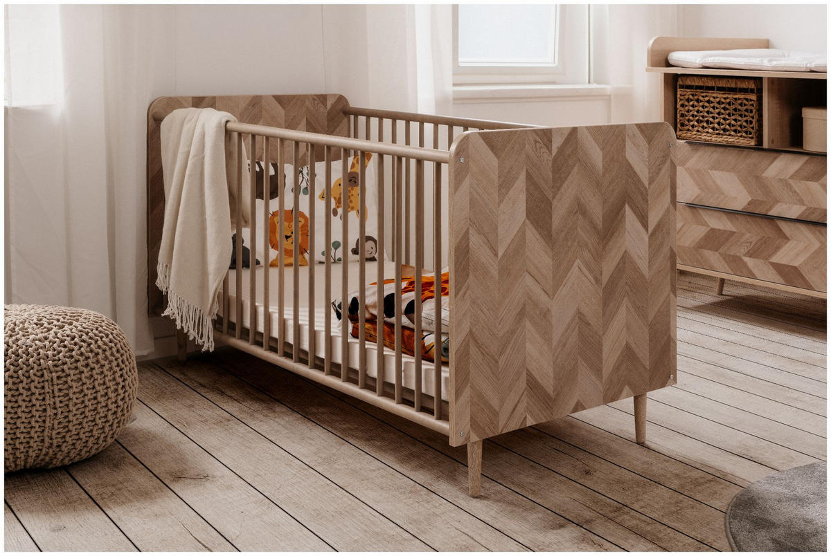 GITTERBETT Malmö 77/143/85 cm - Braun, Holzwerkstoff (143/85/77cm) - Finori GmbH