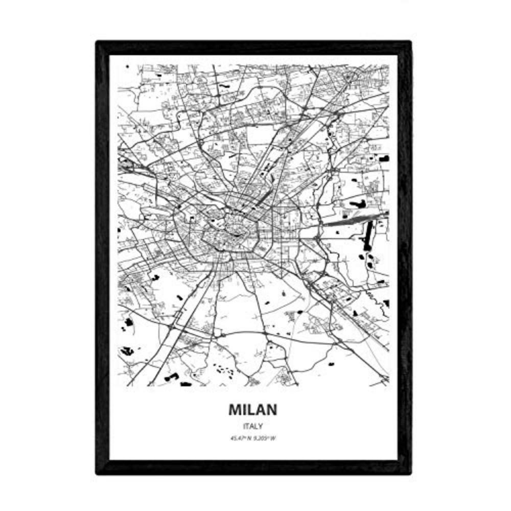 Nacnic Poster Schwarz 29.7x5x21 cm