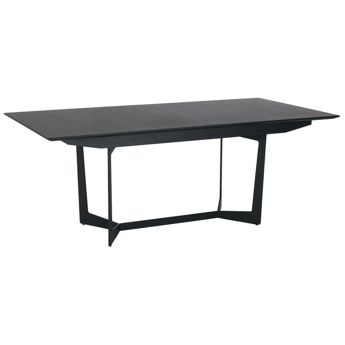 ESSTISCH schwarz - Schwarz, Holz/Metall (100/200/76cm) - ebuy24