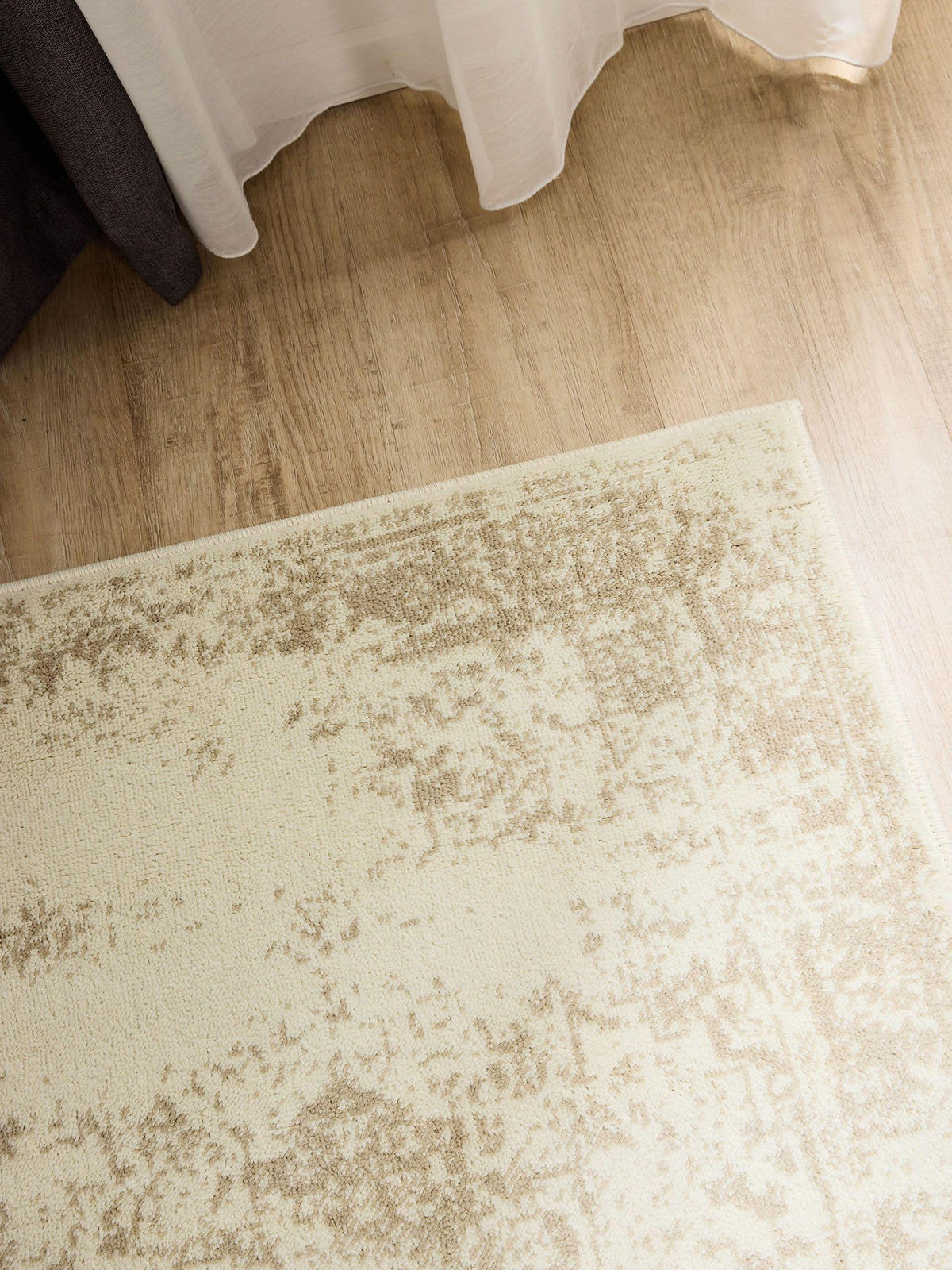 VINTAGE-LÄUFER Suki 80/240 cm - Beige/Creme, Kunststoff (80/240cm) - benuta