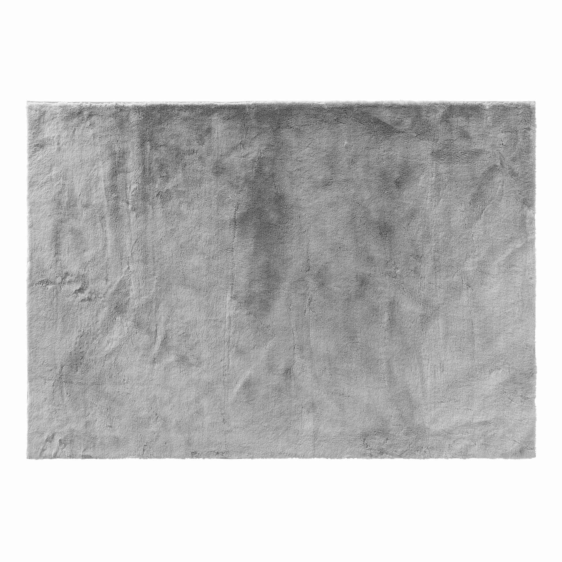 TEPPICH Feline Kunstfell Grau - Grau, Textil (120/170cm) - Douceur d´intérieur