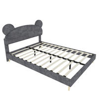 KINDERBETT 140/200 cm DE-32976 mit Matratze Grau - Grau, Metall (140/200cm) - ComfortXL