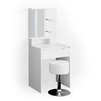 SCHMINKTISCH Ruben Weiß 60 cm mit Hocker - Weiß, Holzwerkstoff (60/142.7/48cm) - Vicco